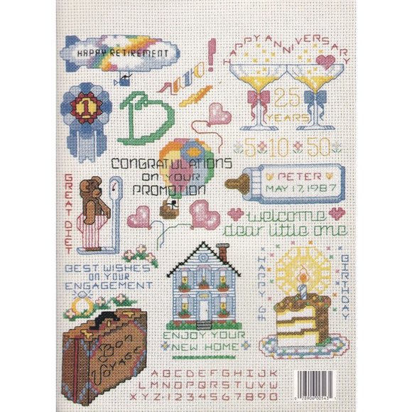 Vintage Cross Stitch Patterns, Special Events Mini Series #14 by Terrie Lee Stei - Picture 2 of 2